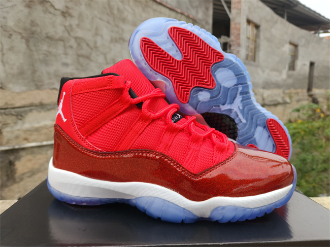 Men's Running weapon Air Jordan 11 Red Shoes 125